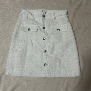 Nine West White Mini Pencil Skirt Work